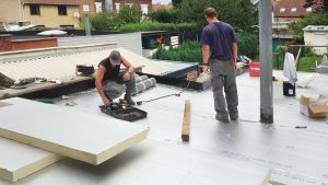 Isolation par panneaux POLYURETHANE 80mm.
